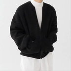 Men's Zip Up Knitted Long Sleeved Jacket