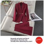 Women's Bootcut Pants And Jacket Set