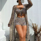 Women's Three-Piece Swimwear Cover-Up Set