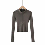Women's High Neck Short Sweater