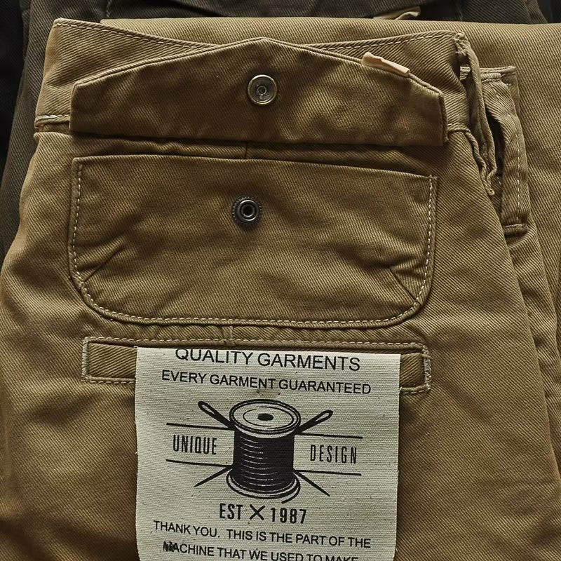 Men's Stain-Resistant Loose Straight-Leg Pants