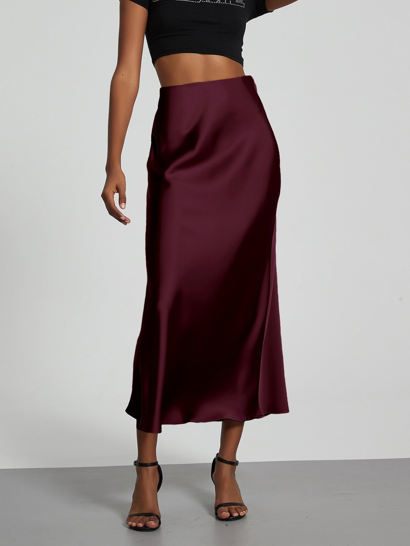 Women's Satin Skirt