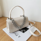 Women's Stone Patterned Small Square Bag