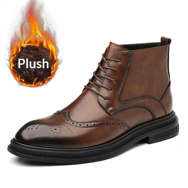 Men's Velvet And Non-Velvet Martin Boots
