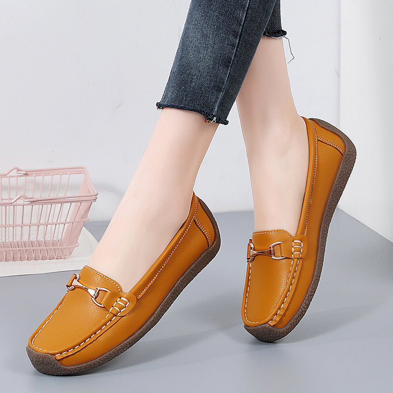Women's Leather Slip-on Flats