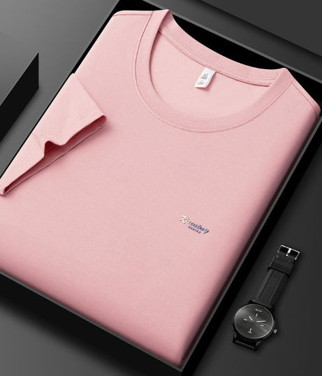 Antibacterial ICE Cotton Sweat Wicking Breathable Round Neck T-shirt