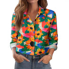 Women's Floral Loose-fit Shirt