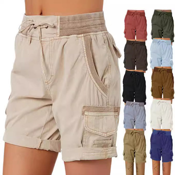 Women's High Waist Cargo Shorts