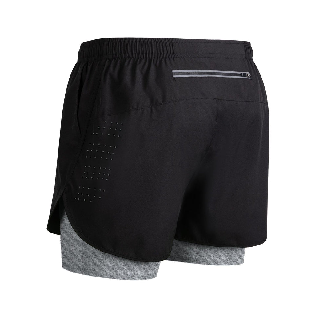 Men's Quick-Dry Double-Layer Fitness Shorts