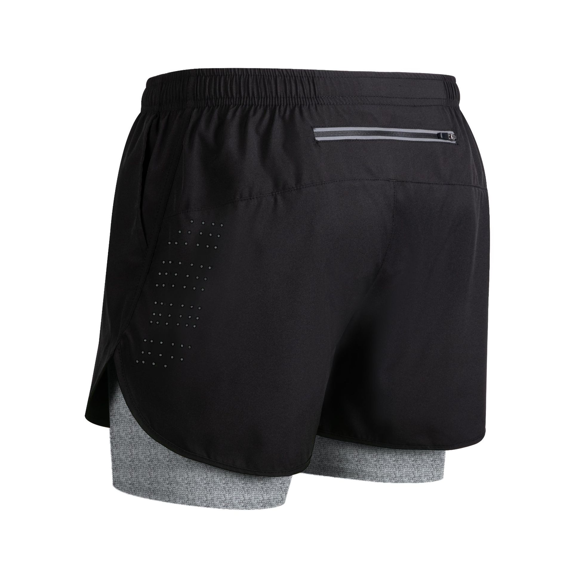 Men's Quick-Dry Double-Layer Fitness Shorts