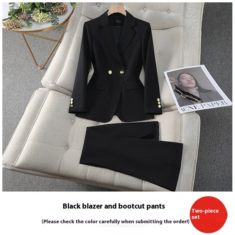 Women's Bootcut Pants And Jacket Set