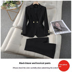 Women's Bootcut Pants And Jacket Set