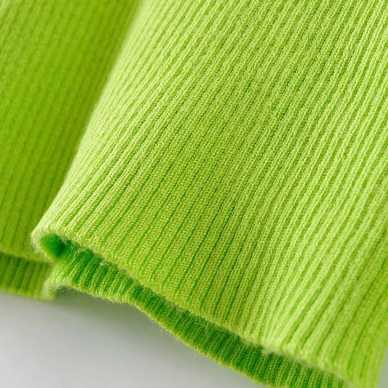 Women's High Neck Short Sweater