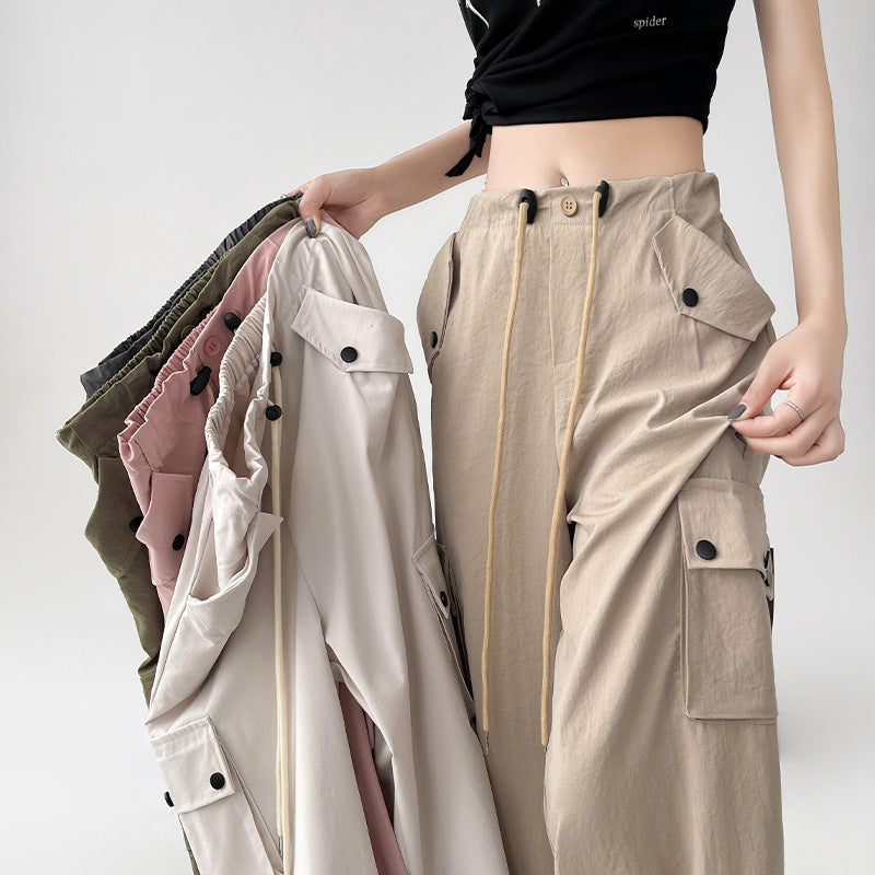 Women's Casual High Waist Wide-leg Pants
