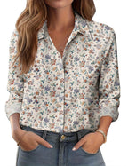 Women's Floral Loose-fit Shirt