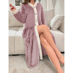 Women's Buttoned Robe
