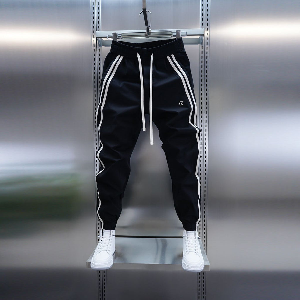 Men's Solid-Color Striped Pants