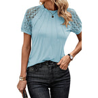 Women's Short-sleeved Lace Top