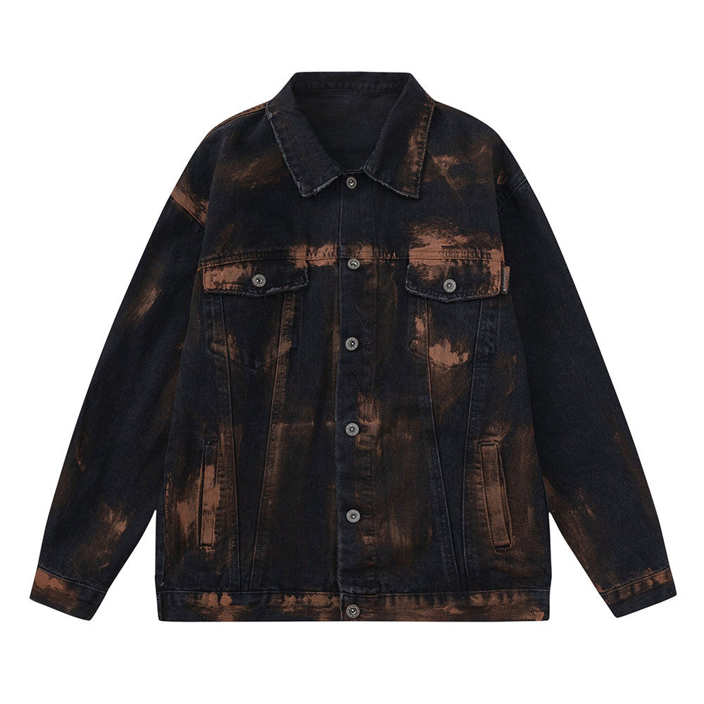 Men's Coffee Denim Jacket