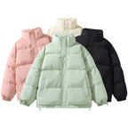 Stand-up Collar Cotton-padded Puffer Jacket