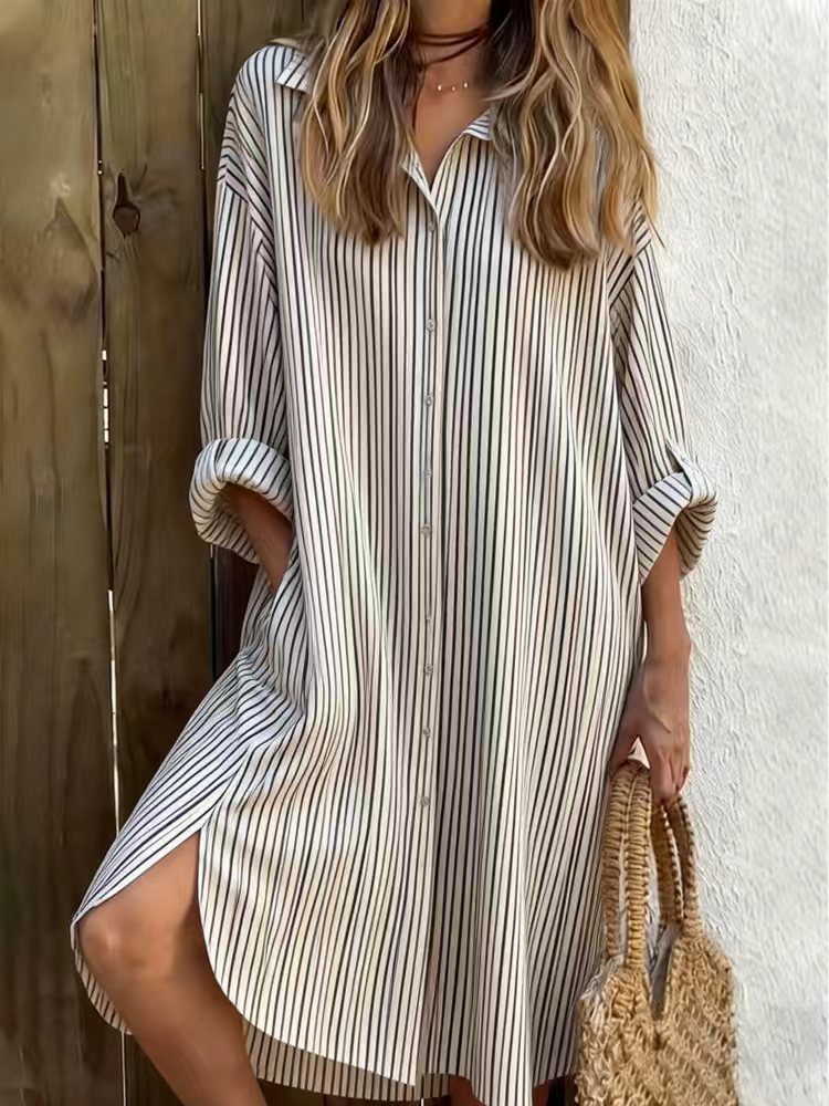 Women's Printed Shirt Dress