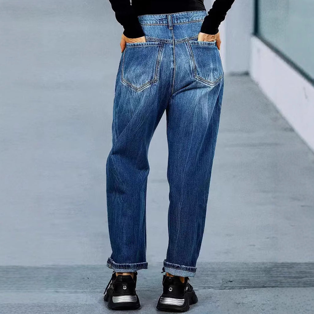 Women's Washed Denim Jeans