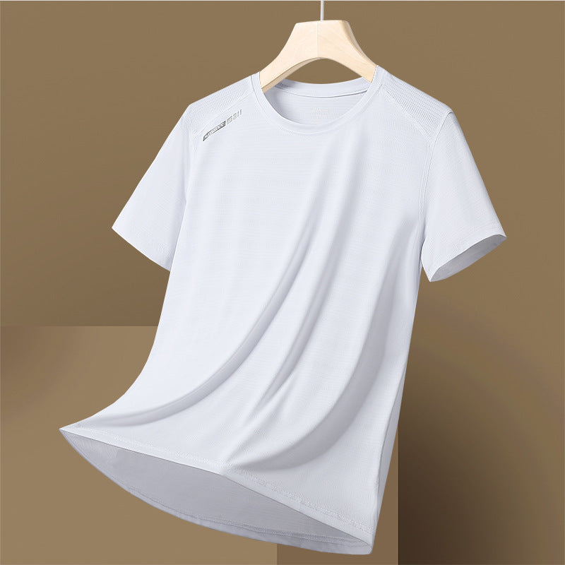 Breathable Round Neck Moisture Wicking Tee