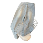 Women's High Waist Slim Wide Legged Denim Jeans