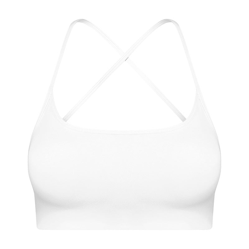 Women's Thin Strapped Chest Padded Shockproof Yoga Bra