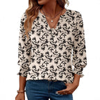 Women's Patterned Full Sleeve Top