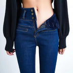 Women's Plush Fleece High Rise Stretch Jeans