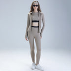 Women's Quick-Drying Long-Sleeve Running Top And Pants Set