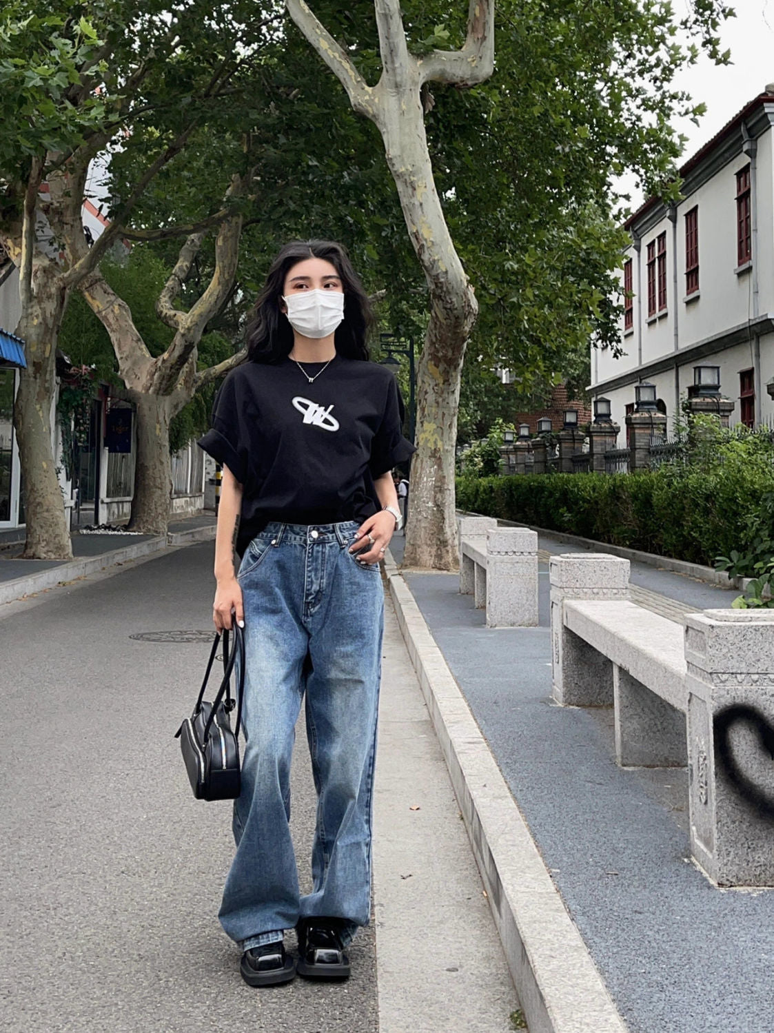 Women's High Waist Wide Leg Jeans