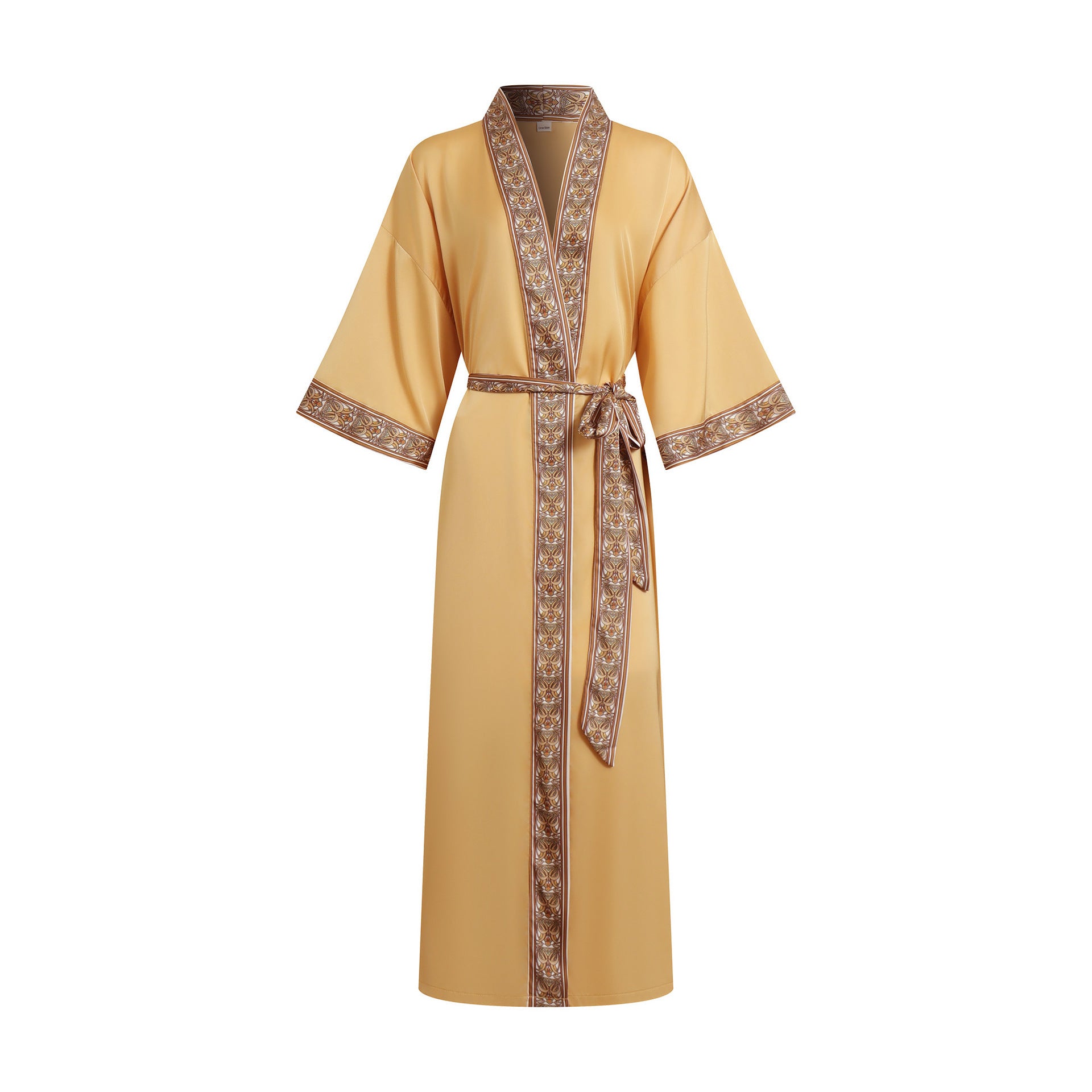 Women's Solid-Color Laced Robe