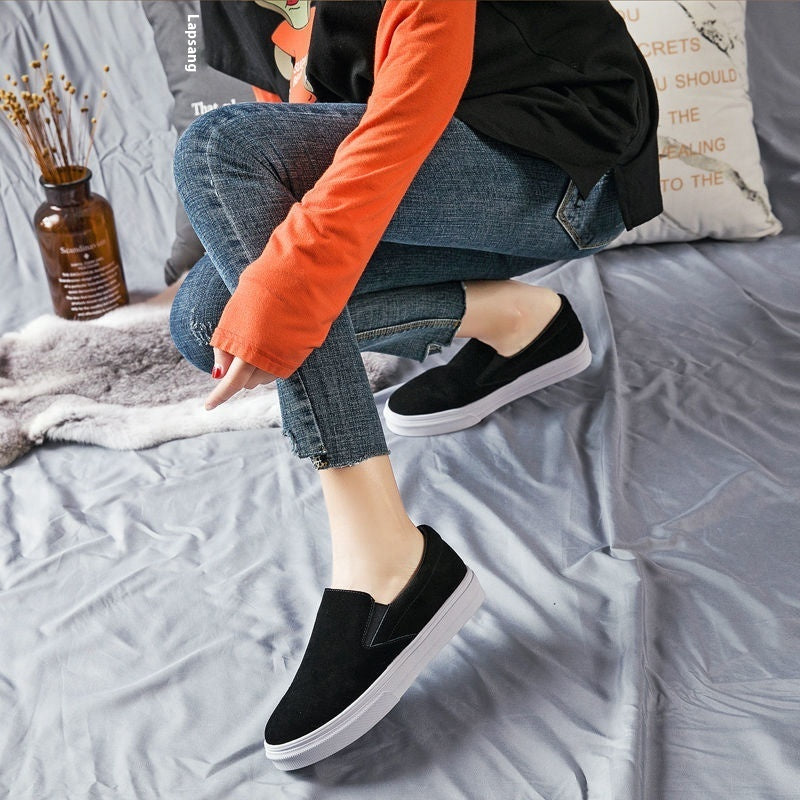 Women's Genuine Leather Non-Slip Retro Loafer Pumps