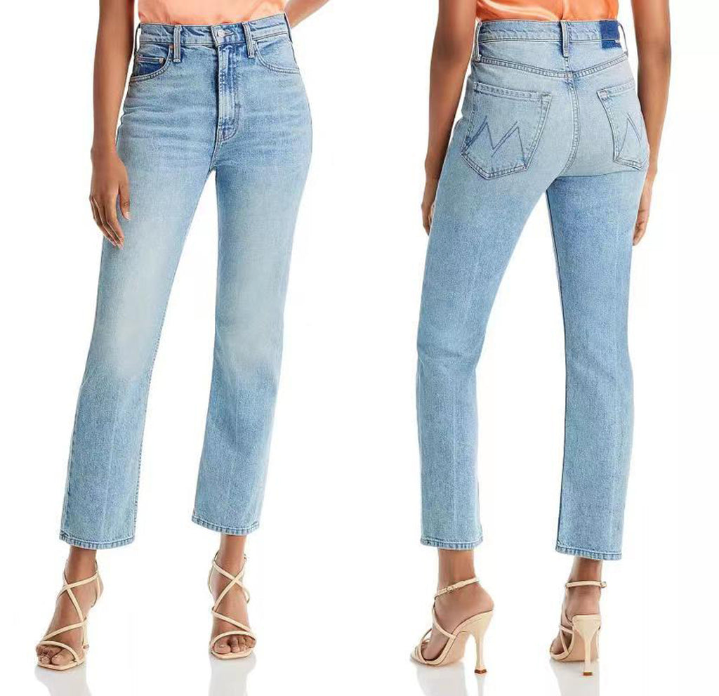 Women's Light Blue High Waisted Stretch Slim-Fit Jeans