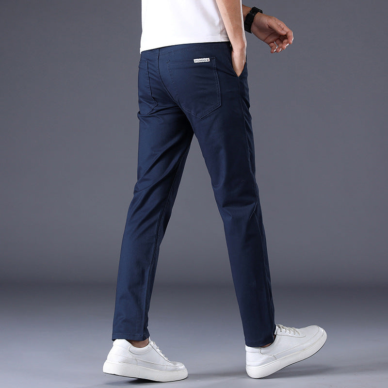 Men's Solid Straight Pants