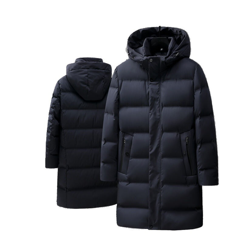 Men's Mid-length Thick Down Jacket Coat