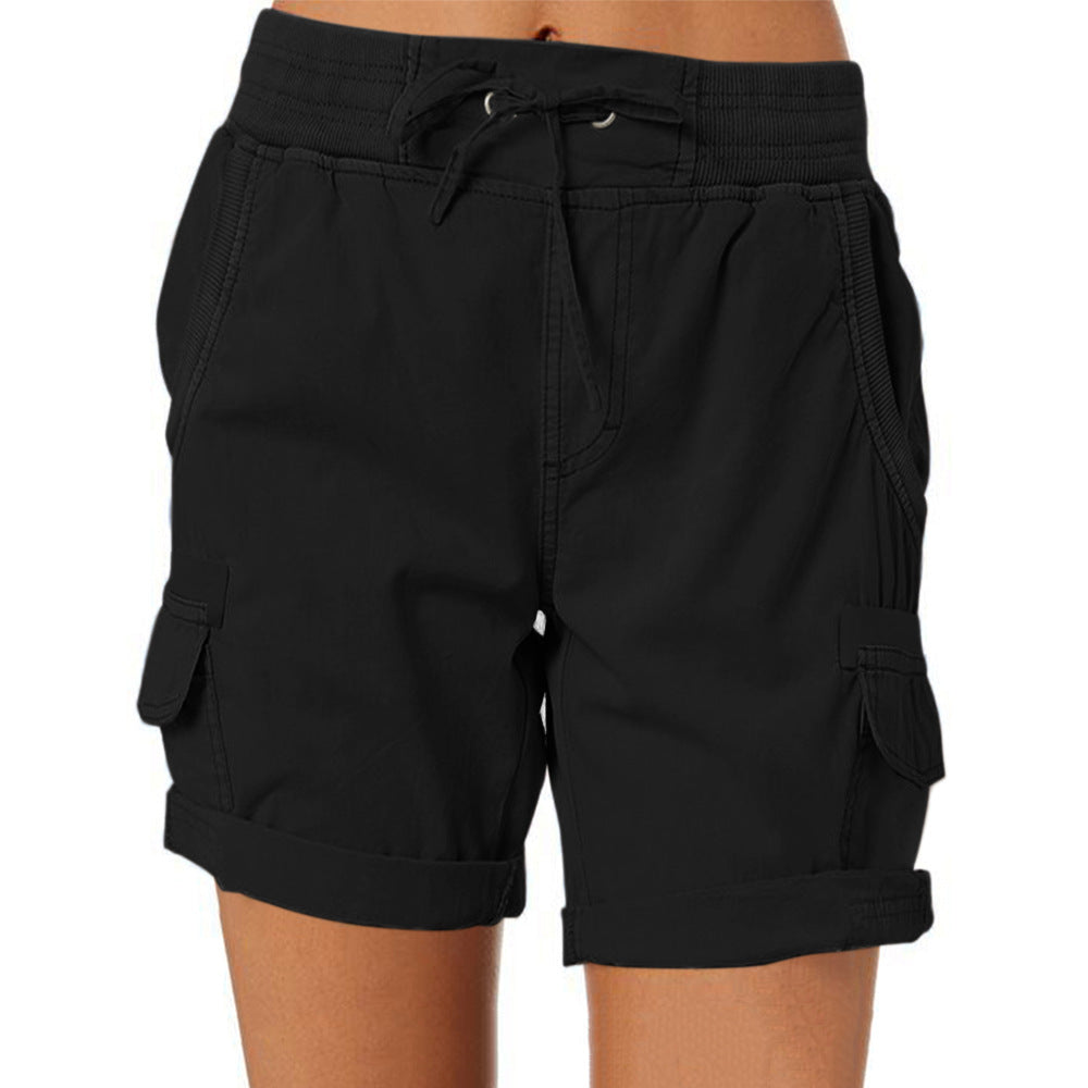 Women's High Waist Cargo Shorts