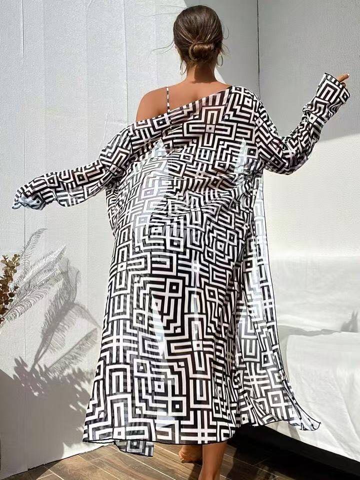 Women's Three-Piece Swimwear Cover-Up Set