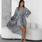 Women's 2 Piece Soft Satin Nightwear Set