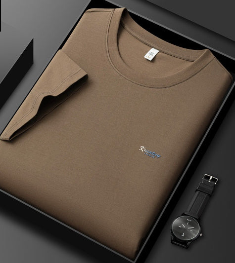 Antibacterial ICE Cotton Sweat Wicking Breathable Round Neck T-shirt