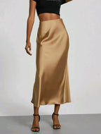 Women's Satin Skirt