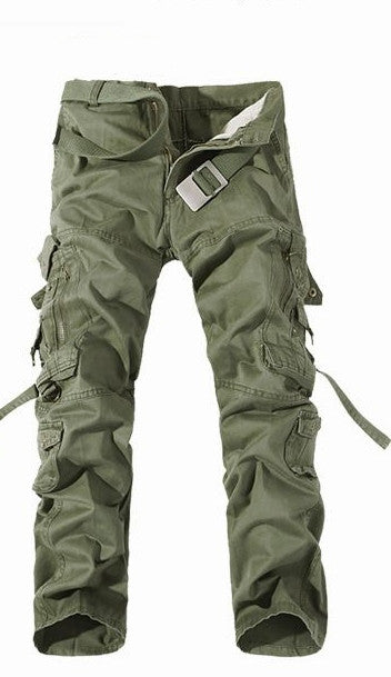Men's Solid Cargo Pants