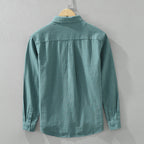 Men's Long Sleeve Casual Linen Blend Japanese Shirt