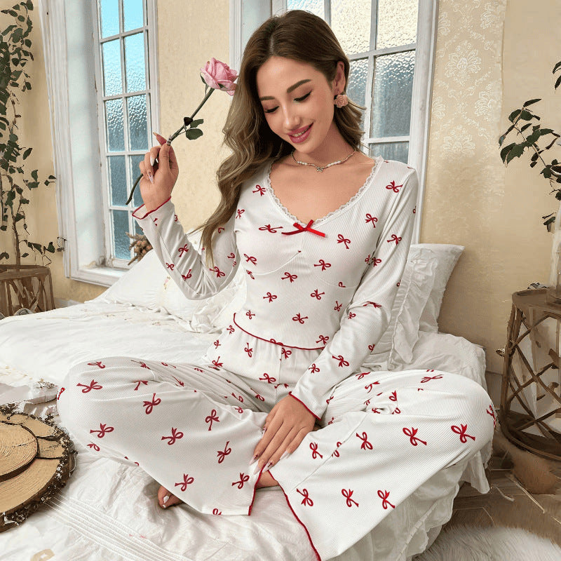 Women's Bow-Knot Leisurewear Set