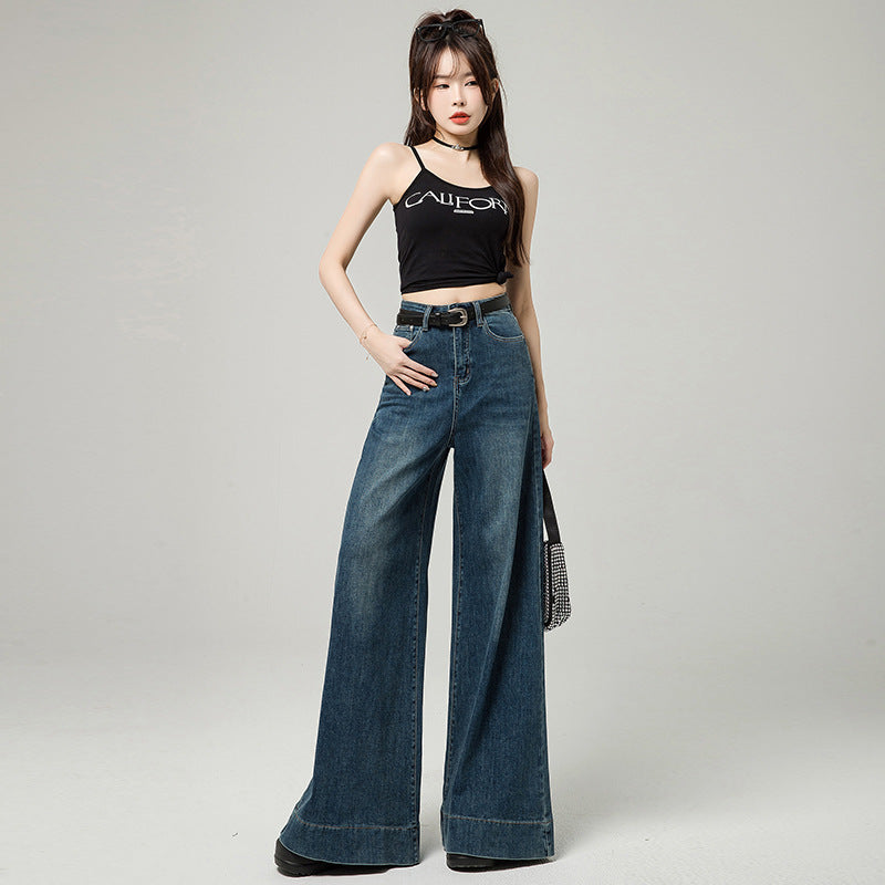 Women's High Waist Wide Leg Relaxed Jeans