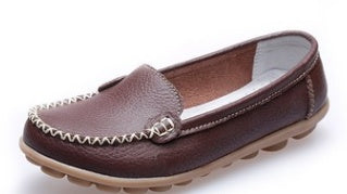 Women's Genuine Leather Bubble Soled Flats