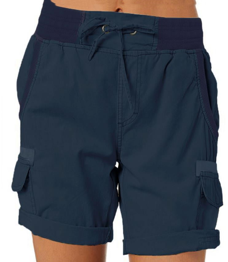Women's High Waist Cargo Shorts