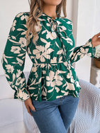 Women's Floral Long Sleeve Top